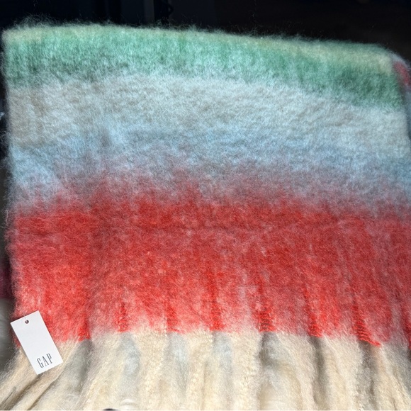 GAP Multi Color Happy Stripe  Soft Scarf - Picture 6 of 7